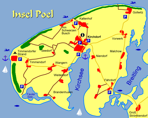 Landkarte Insel Poel